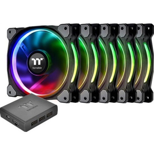 Thermaltake Riing Plus 14 LED RGB Radiator Fan TT Premium Edition (5 Fan Pack) - 5 Pack