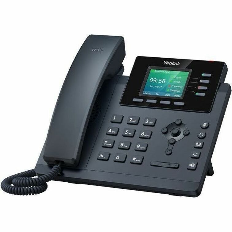 Yealink SIP-T34W IP Phone - Corded - Corded/Cordless - Wi-Fi, Bluetooth - Wall Mountable - Classic Gray