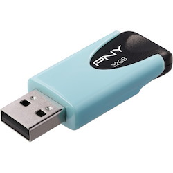 PNY Attach&eacute; 4 32 GB USB 2.0 Type A Flash Drive - Pastel Blue