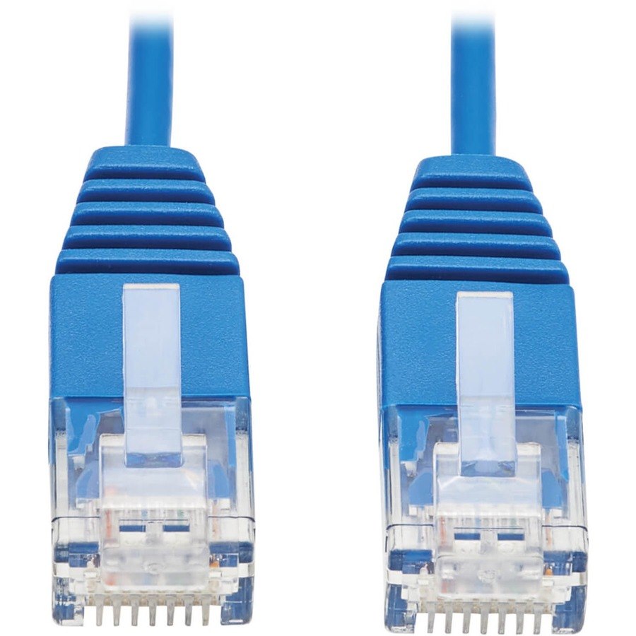 Eaton Tripp Lite Series Cat6 Gigabit Molded Ultra-Slim UTP Ethernet Cable (RJ45 M/M), Blue, 6-in. (15.24 cm)