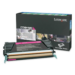 Lexmark Original High Yield Laser Toner Cartridge - Return Program - Magenta - 1 Each