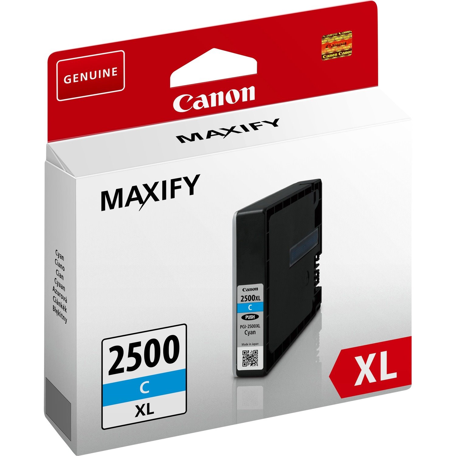 Canon PGI-2500XL C Original High Yield Inkjet Ink Cartridge - Cyan - 1 / Pack