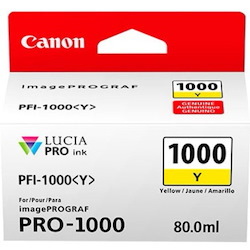 Canon LUCIA PRO PFI-1000 Y Original Inkjet Ink Cartridge - Yellow Pack