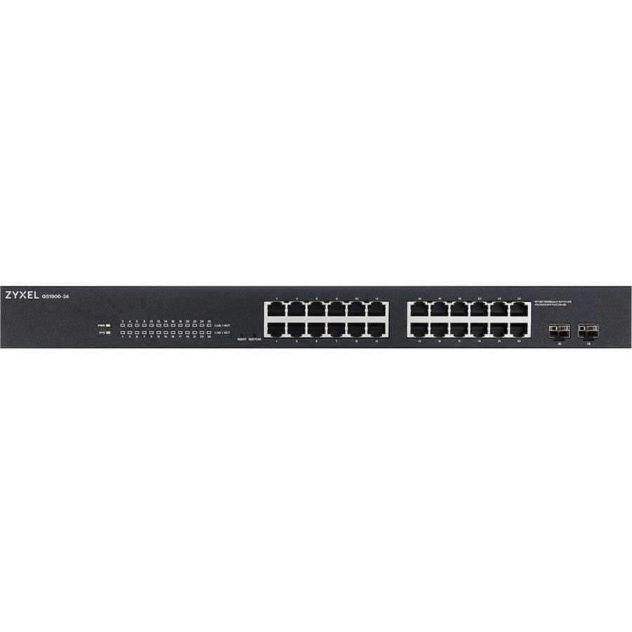 ZYXEL GS1900 GS1900-24 24 Ports Manageable Ethernet Switch - Gigabit Ethernet - 10/100/1000Base-T, 1000Base-X