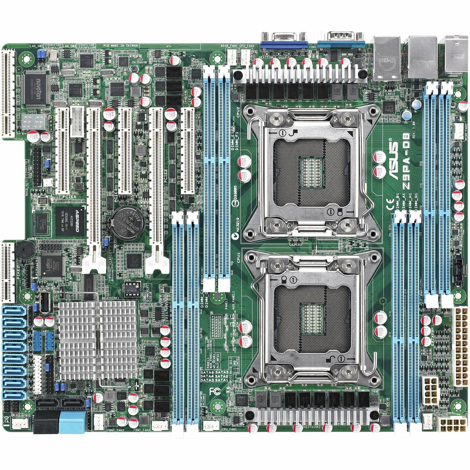 Asus Z9PA-D8 Server Motherboard - Intel C602-A Chipset - Socket R LGA-2011 - ATX