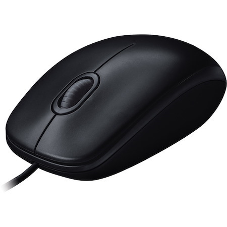 Logitech M100 Wired USB Mouse, 3-Buttons,1000 DPI Optical Tracking, Ambidextrous, Compatible with PC, Mac, Laptop (Gray)