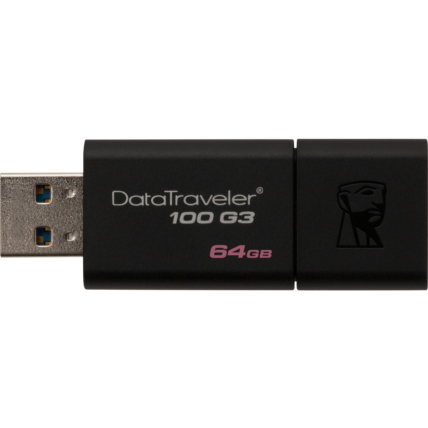 Kingston DataTraveler 100 G3 64 GB USB 3.0 Flash Drive - Black