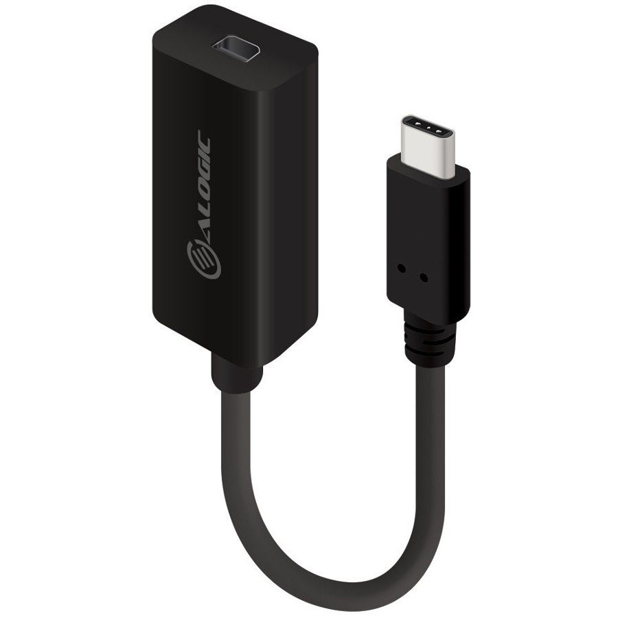 Alogic 10 cm Mini DisplayPort/USB A/V Cable for Audio/Video Device, Computer, Chromebook, MAC, TV, Monitor, Projector