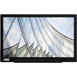 AOC I1601C 16" Class Full HD LCD Monitor - 16:9 - Black, Silver