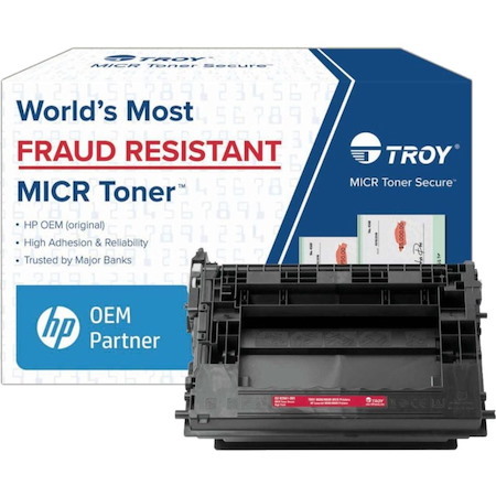 Troy Toner Secure Original MICR High Yield Laser Toner Cartridge - Alternative for Troy, HP - Black - 1 Pack