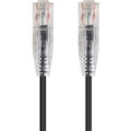 Monoprice SlimRun Cat6 28AWG UTP Ethernet Network Cable, 2ft Black