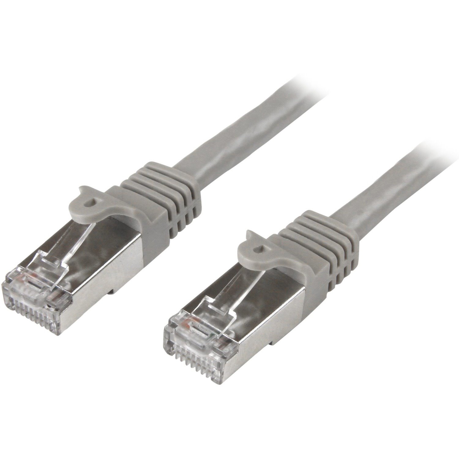 StarTech.com 5m Cat6 Patch Cable - Shielded (SFTP) Snagless Gigabit Network Patch Cable - Gray Cat 6 Ethernet Patch Lead
