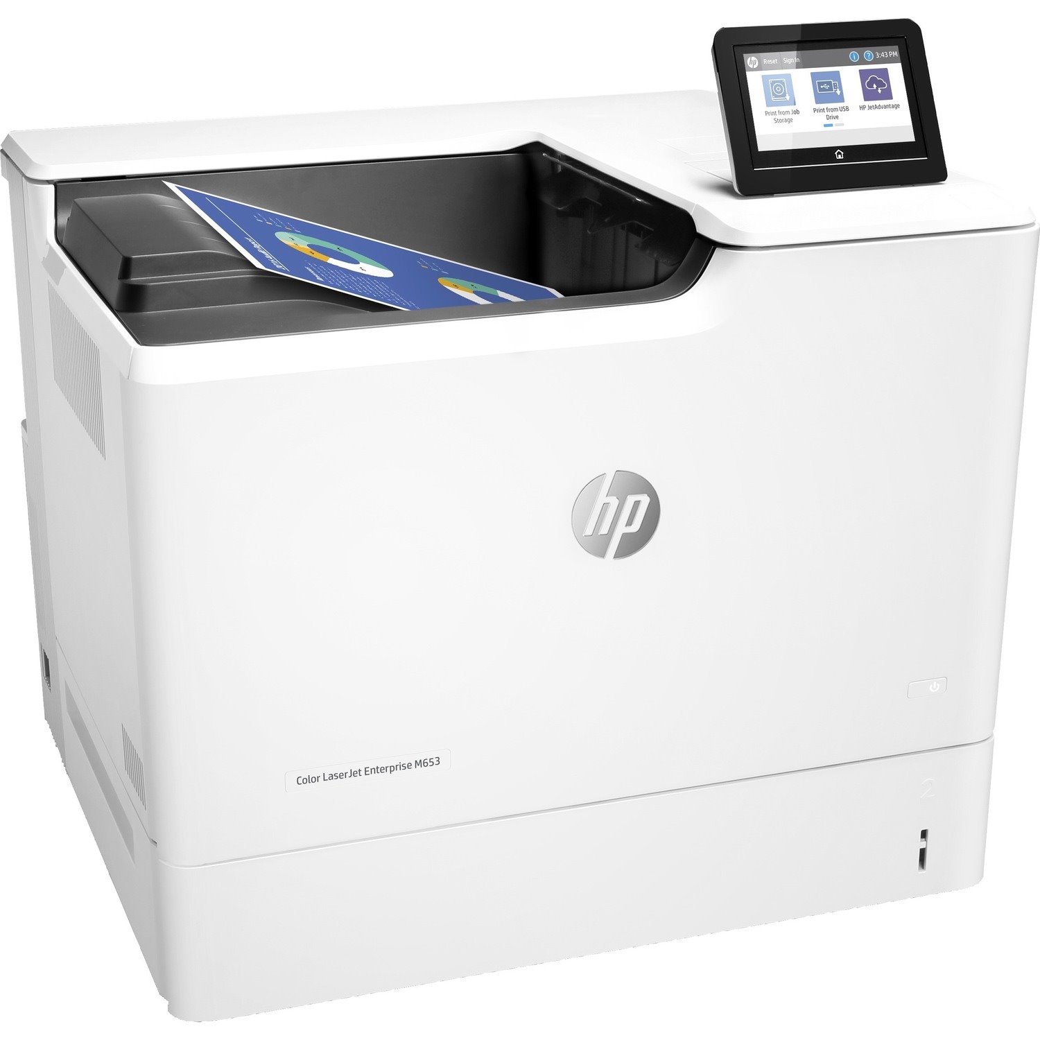 HP LaserJet M653dn Laser Printer - Color