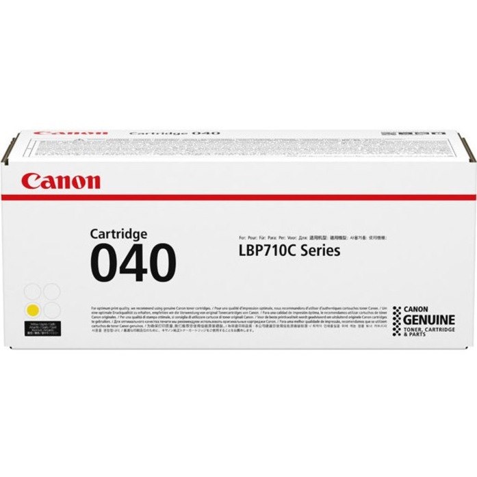 Canon 040 Original Laser Toner Cartridge - Yellow Pack