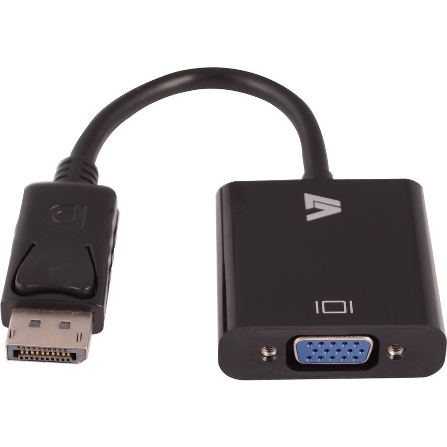 V7 CBLDPVGA-1E 10 cm DisplayPort/VGA Video Cable for Video Device, Monitor, Projector, TV