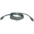 Eaton Tripp Lite Series Cat5e 350 MHz Molded Shielded (STP) Ethernet Cable (RJ45 M/M), PoE, Gray, 50 ft. (15.24 m)