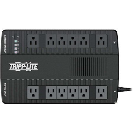 Tripp Lite by Eaton 1050VA 540W 120V Line-Interactive UPS - 12 NEMA 5-15R Outlets, Double-Boost AVR, USB, Desktop/Wall-Mount - Battery Backup