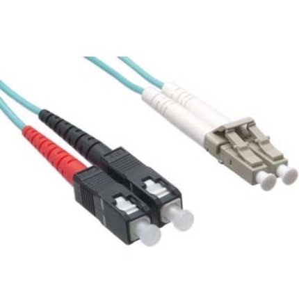 Axiom LC/SC 10G Multimode Duplex OM3 50/125 Fiber Optic Cable 90m - TAA Compliant