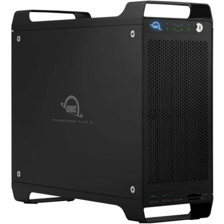 OWC Thunderbay Flex 8 Drive Enclosure Serial ATA, U.2 - Thunderbolt 3 Host Interface Desktop - Black