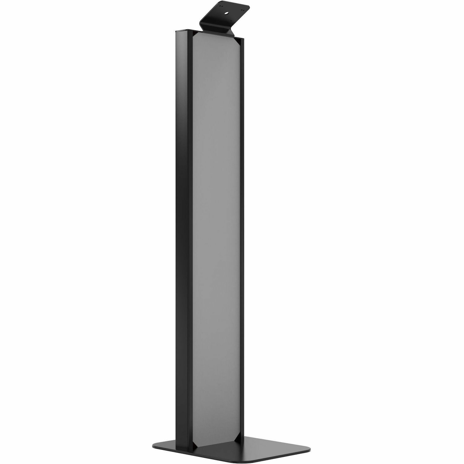 CTA Digital Premium Floor Stand Kiosk with Graphic Slots and VESA Plate for Kitting (Black)