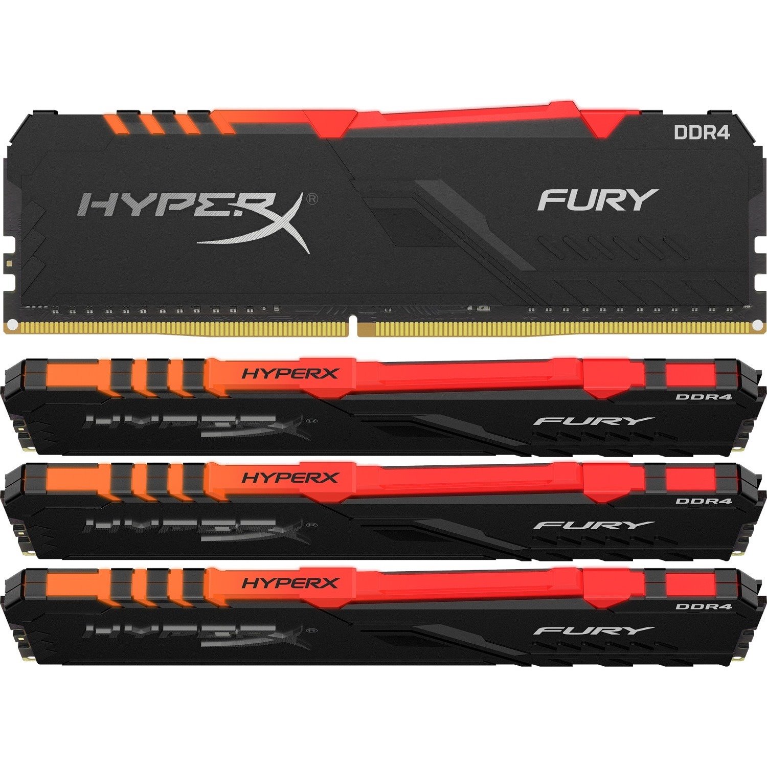 HyperX FURY 64GB (4 x 16GB) DDR4 SDRAM Memory Kit