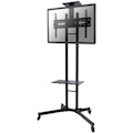 Newstar Mobile Monitor/TV Floor Stand for 32-55" screen, Height Adjustable - Black