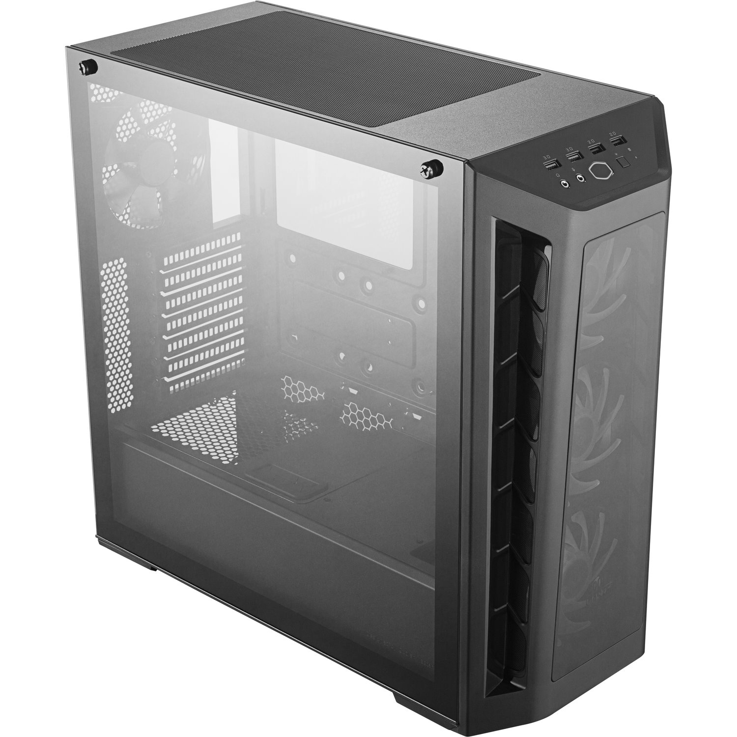 Cooler Master MasterBox MCB-B530P-KHNN-S01 Computer Case - ATX, Micro ATX, Mini ITX Motherboard Supported - Mid-tower - Steel, Plastic, Tempered Glass - Black