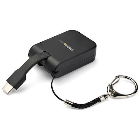 StarTech.com Compact USB C to HDMI Adapter - 4K 30Hz USB Type-C to HDMI Video Display Converter w/ Keychain Ring- Thunderbolt 3 Compatible