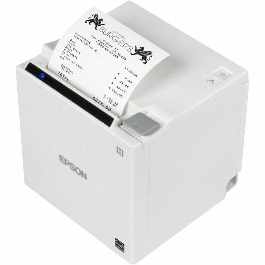 Epson OmniLink TM-M30II-H Industrial Direct Thermal Printer - Monochrome - Receipt Print - Fast Ethernet - USB - Bluetooth - With Cutter - White