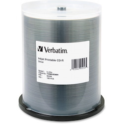 Verbatim 95256 CD Recordable Media - CD-R - 52x - 700 MB - 100 Pack Spindle