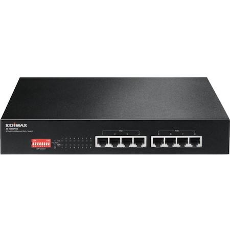 Edimax Long Range 8-Port Fast Ethernet PoE+ Switch with DIP Switch
