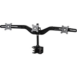 Amer Mounts Clamp Based Triple Monitor Mount for three 15"-24" LCD/LED Flat Panel Screens