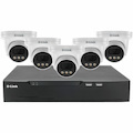 D-Link Vigilance DNR8P-8MP-4TB 5 Megapixel 8 Channel Outdoor Night Vision Wired Video Surveillance System 4 TB HDD