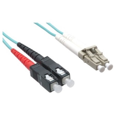 Axiom LC/SC 10G Multimode Duplex OM3 50/125 Fiber Optic Cable 70m