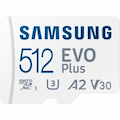 Samsung EVO Plus 512 GB Class 10/UHS-I (U3) V30 microSDXC - 1 Pack