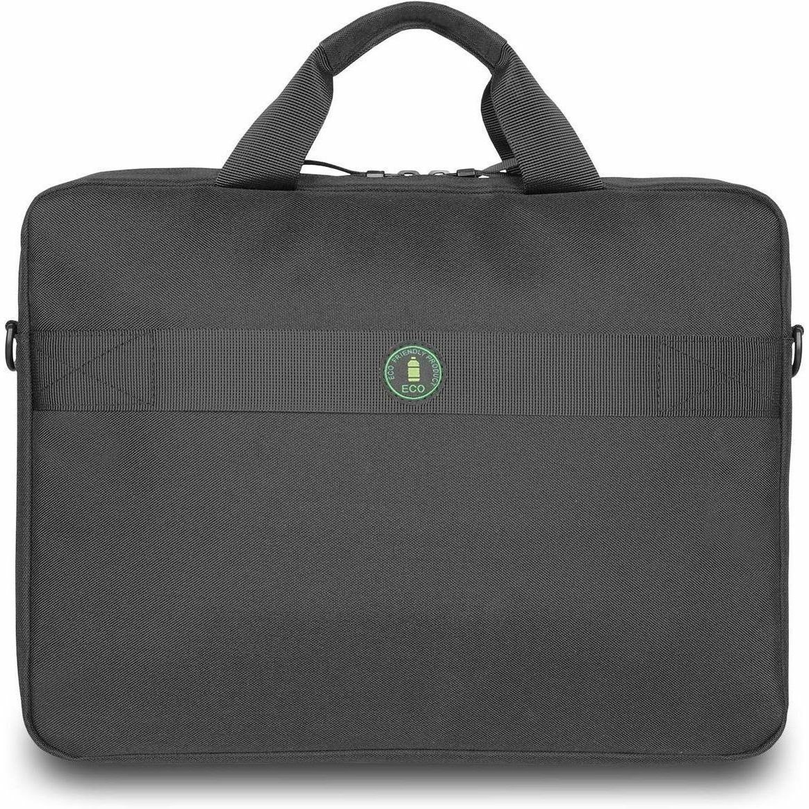 V7 Eco-Friendly CTP16-ECO2 Carrying Case (Briefcase) for 15.6" to 16" Notebook, Smartphone, Accessories, ID Card, Credit Card - Black