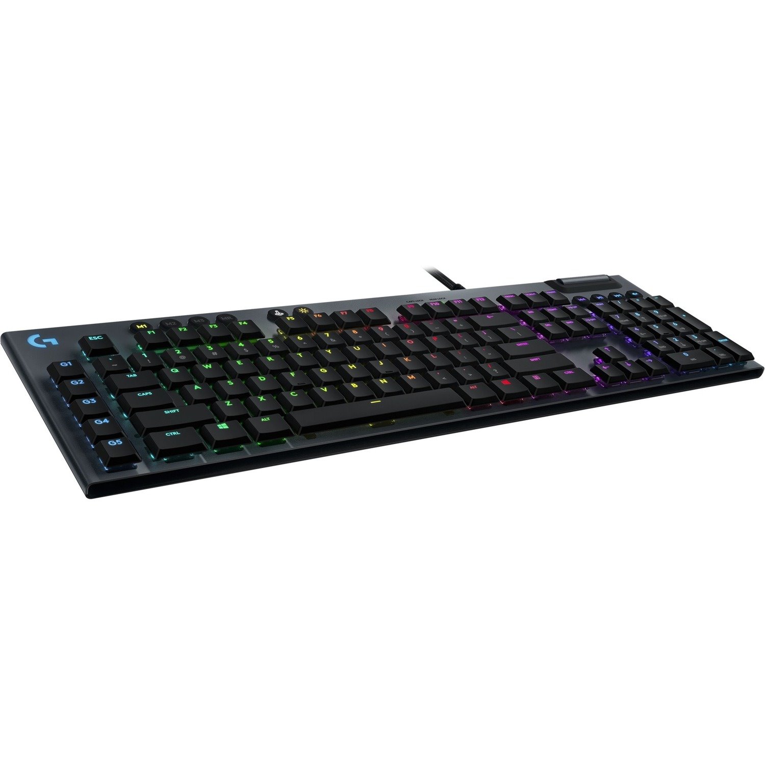 Logitech G815 Gaming Keyboard - Cable Connectivity - USB Interface - French - AZERTY Layout - Black