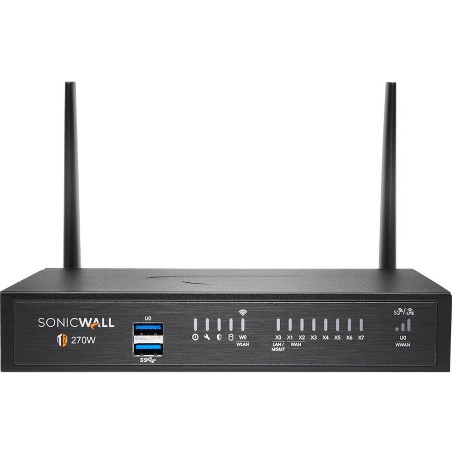 SonicWall TZ270W Network Security/Firewall Appliance - 3 Year Secure Upgrade Plus Essential Edition - TAA Compliant
