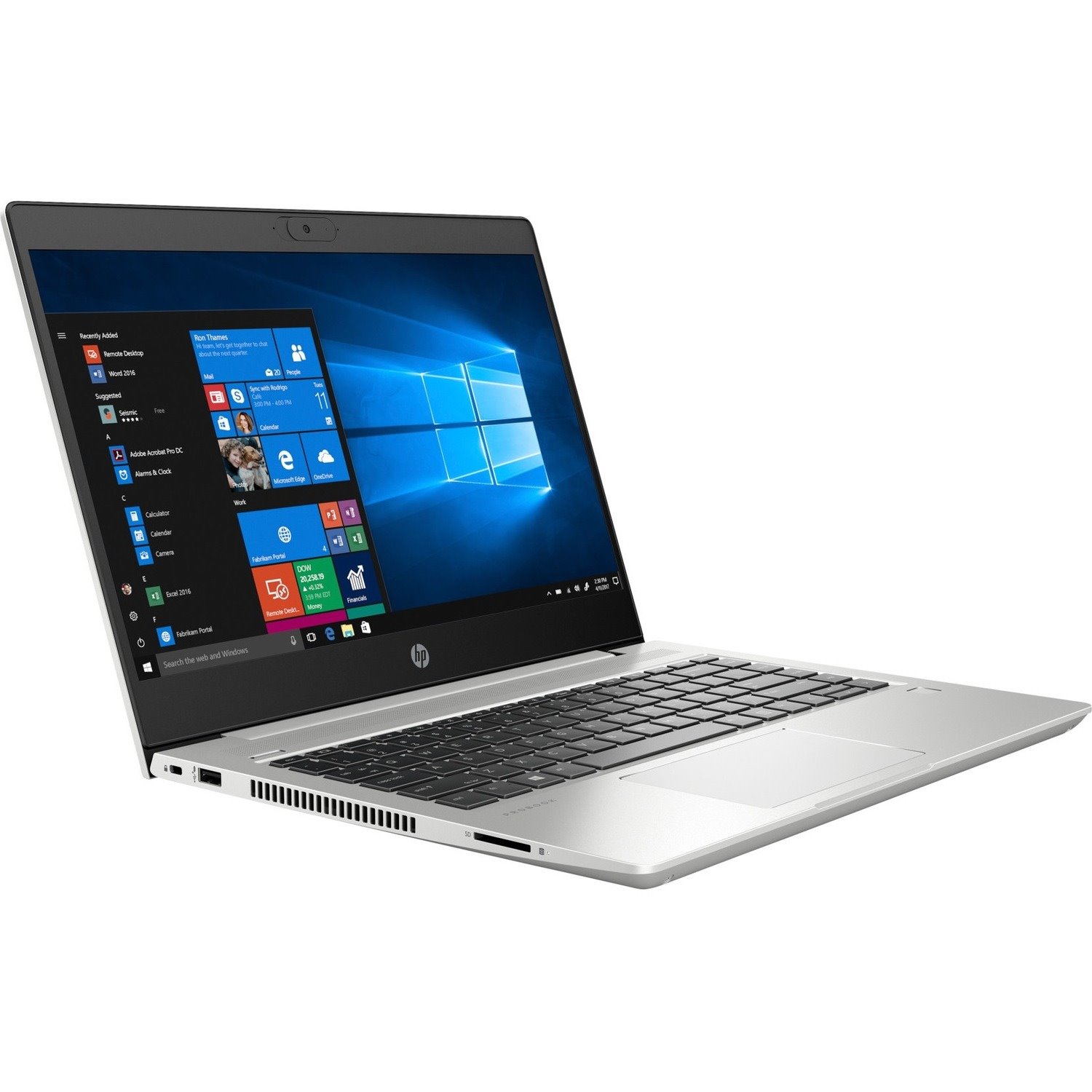 HP ProBook 455 G7 39.6 cm (15.6") Notebook - Full HD - 1920 x 1080 - AMD Ryzen 5 4500U Hexa-core (6 Core) 2.30 GHz - 8 GB Total RAM - 256 GB SSD - Silver, Black