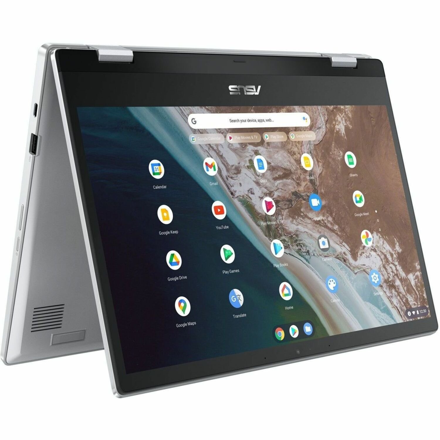 Asus Chromebook CX1 CX1400 CX1400CKA-WS01-CB 14" Chromebook - Intel Celeron N4500 - 4 GB - 64 GB Flash Memory - Transparent Silver