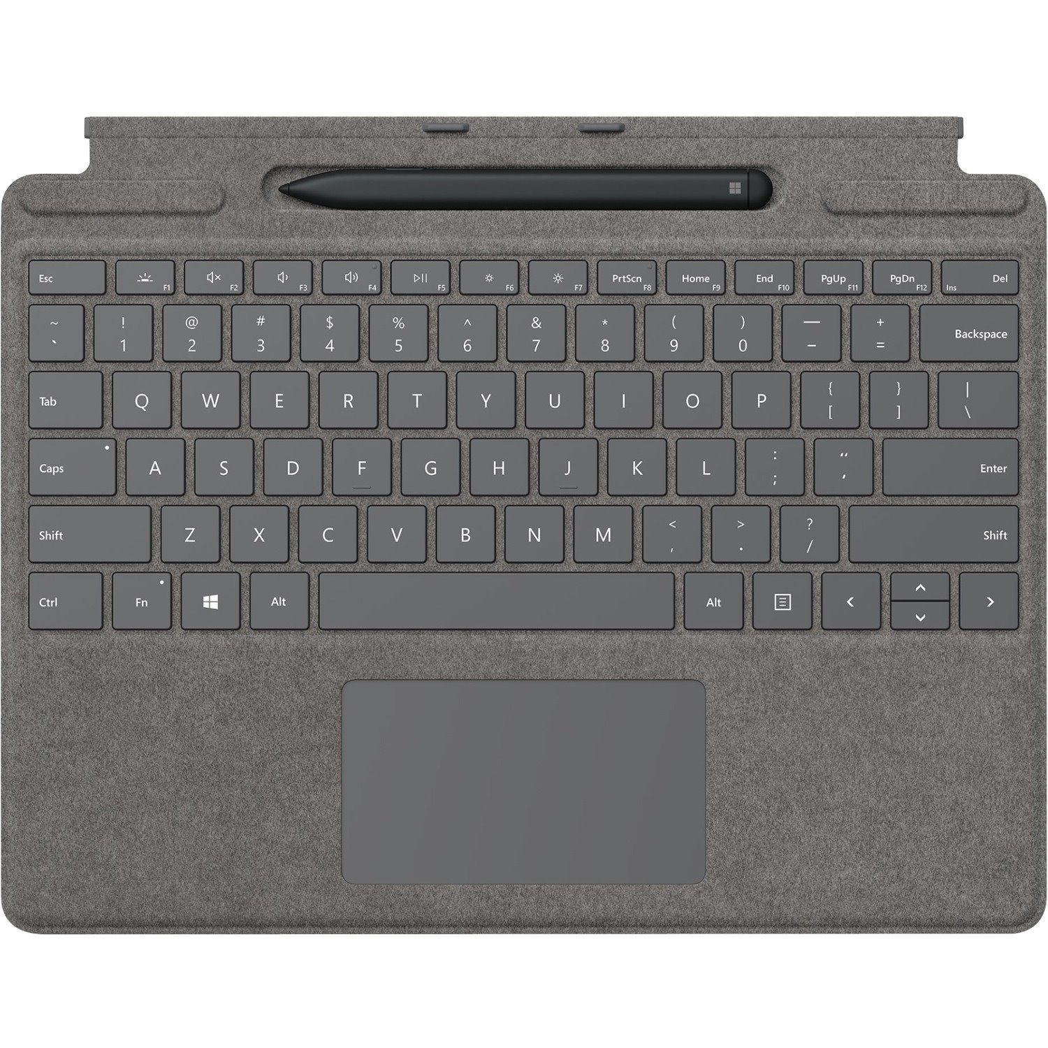 Microsoft Surface Keyboard/Cover Case Microsoft Surface Pro X Tablet - Concrete