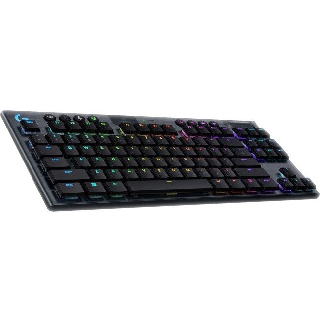 Logitech G915 Rugged Gaming Keyboard - Wireless Connectivity - USB 2.0 Interface - English (UK) - QWERTY Layout - Carbon