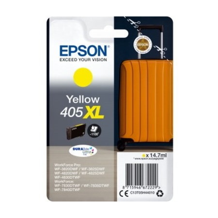 Epson DURABrite Ultra 405XL Original High (XL) Yield Inkjet Ink Cartridge - Single Pack - Yellow - 1 Pack
