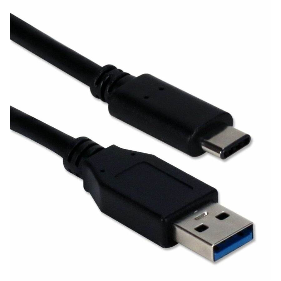 QVS 3-Meter USB-C to USB-A 3.2 5Gbps 60-Watts Sync & Power Cable