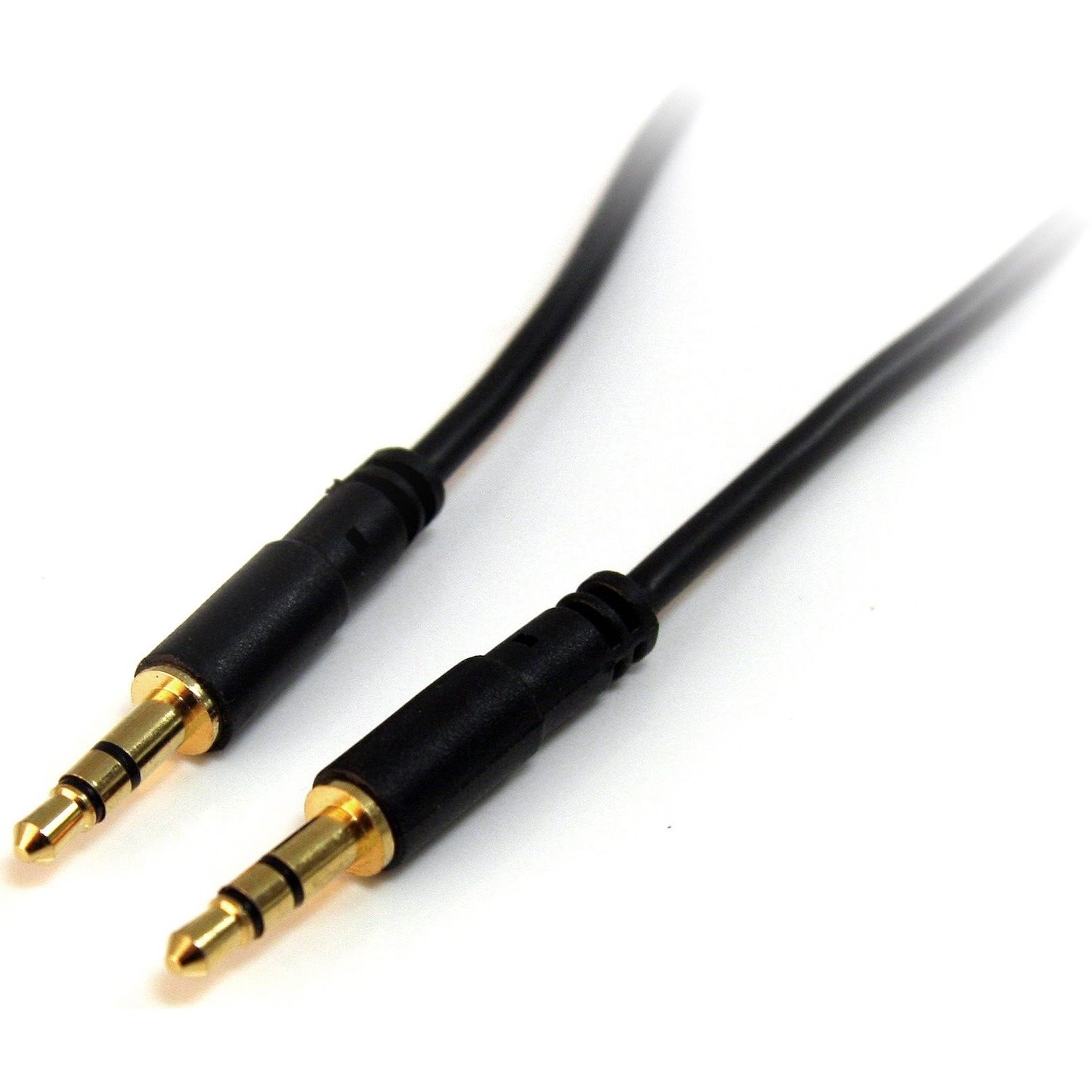 StarTech.com 1 ft Slim 3.5mm Stereo Audio Cable - M/M