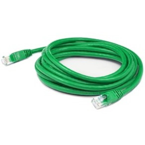 AddOn 35ft Green CAT 6 Shielded PVC Ethernet Cable Snagless Easy Clear Boot TAA RJ-45 M/M