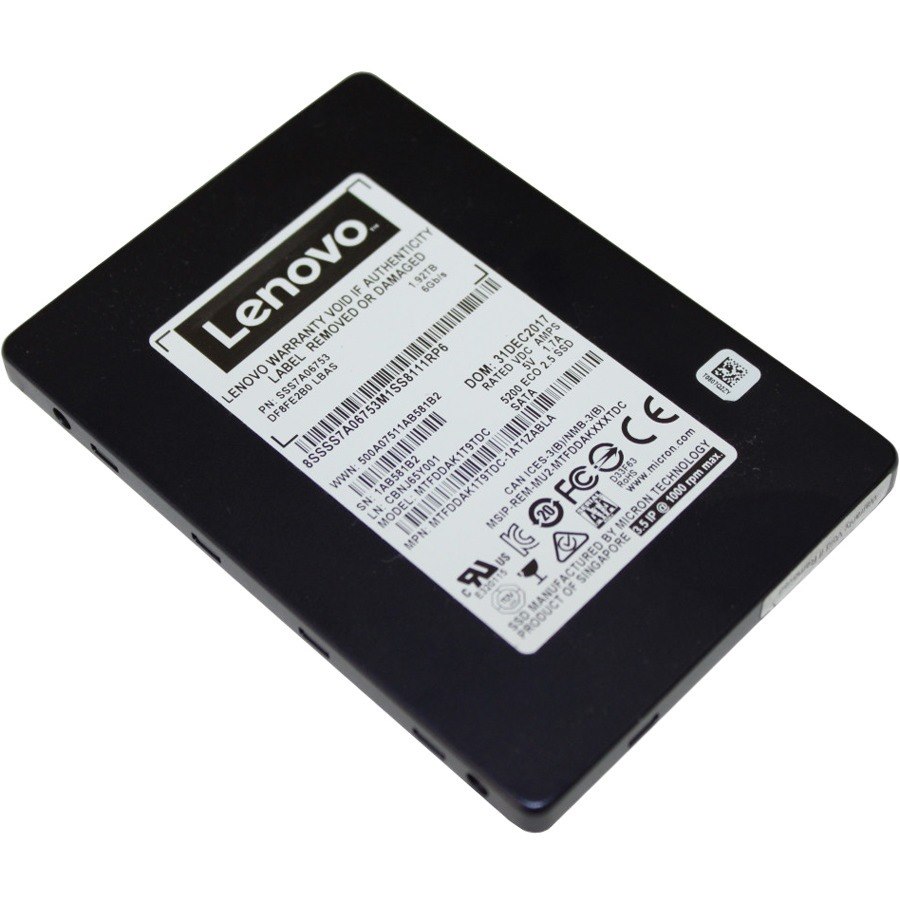 Lenovo 5200 960 GB Solid State Drive - 3.5" Internal - SATA (SATA/600) - Read Intensive