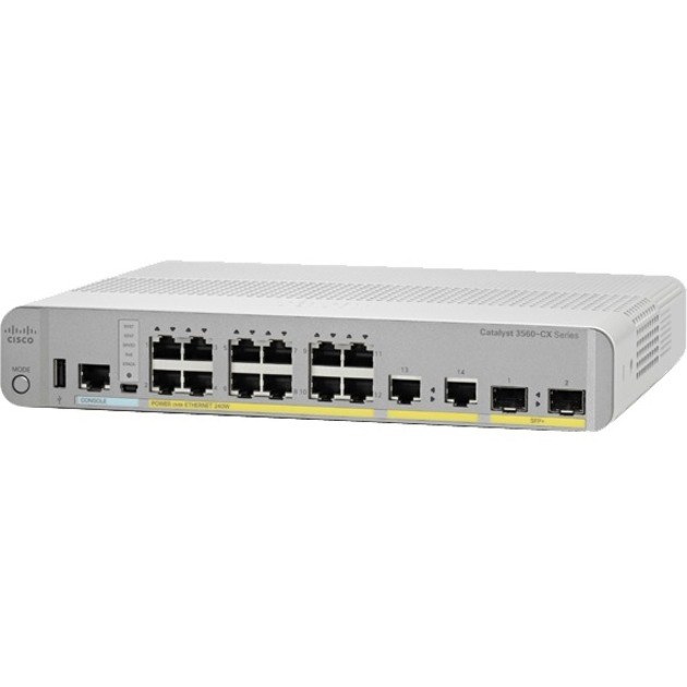 Cisco Catalyst 3560-CX 3560CX-12TC-S 12 Ports Manageable Layer 3 Switch - 10/100/1000Base-T, 1000Base-X