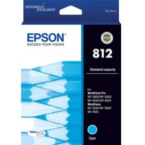 Epson DURABrite Ultra 812 Original Standard Yield Inkjet Ink Cartridge - Cyan Pack