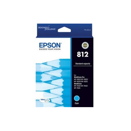 Epson DURABrite Ultra 812 Original Standard Yield Inkjet Ink Cartridge - Cyan Pack